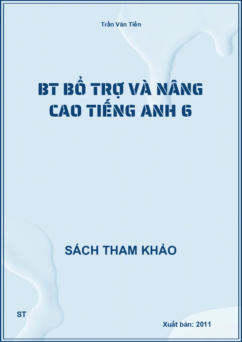 Bt Bổ Trợ Và Nâng Cao Tiếng Anh 6