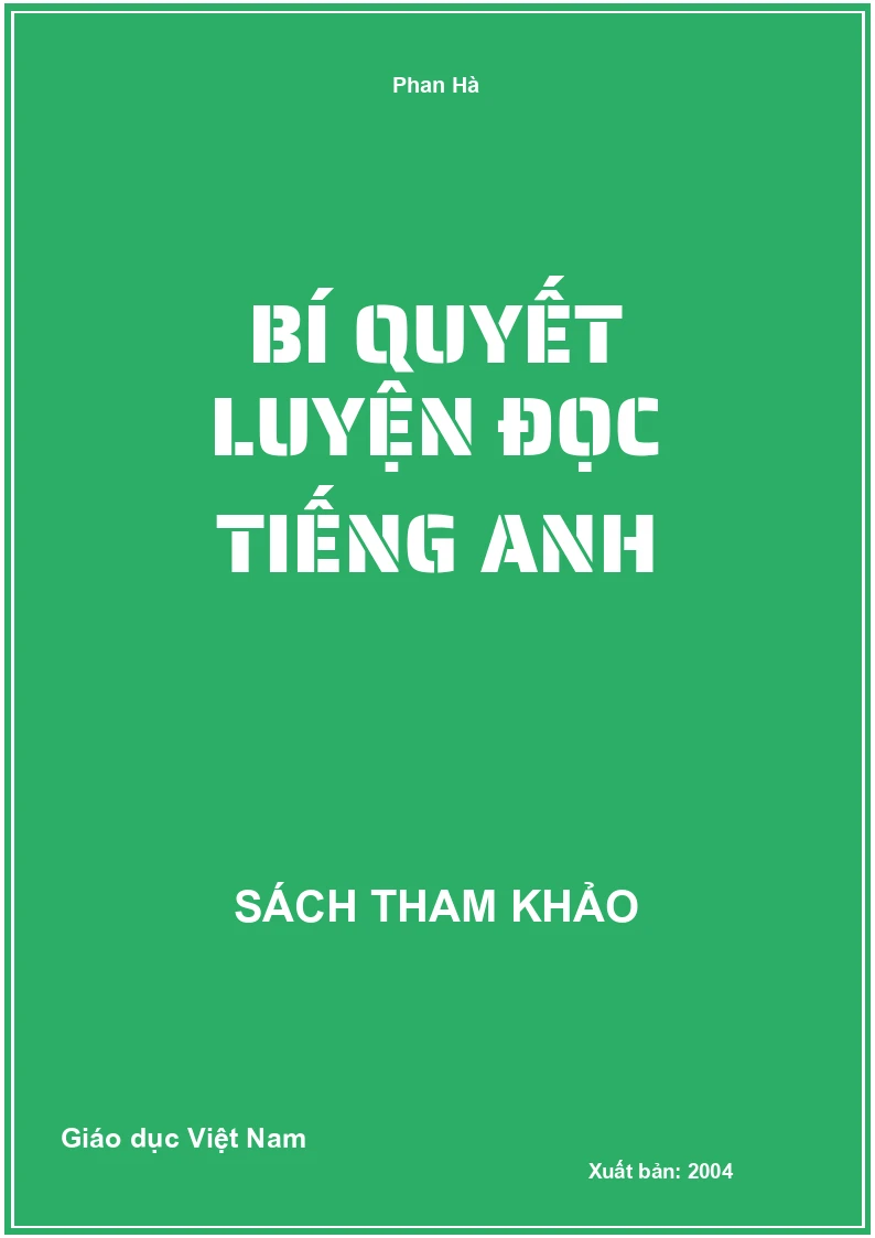 Bí Quyết Luyện Đọc Tiếng Anh
