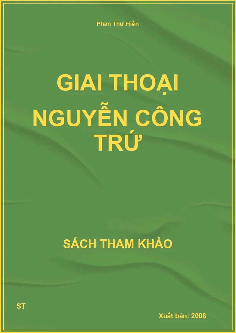 Giai Thoại Nguyễn Công Trứ