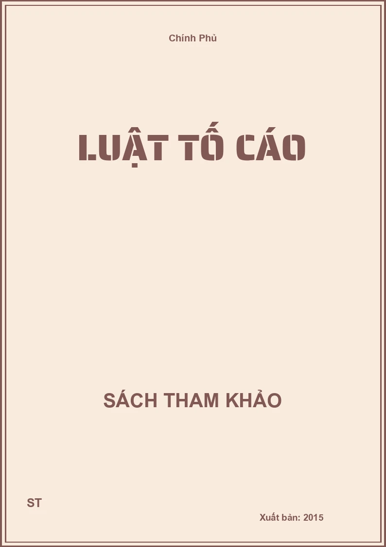 Luật Tố Cáo