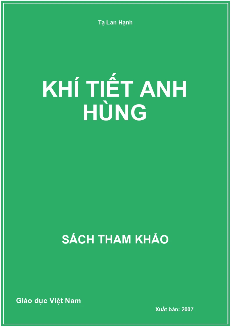 Khí Tiết Anh Hùng