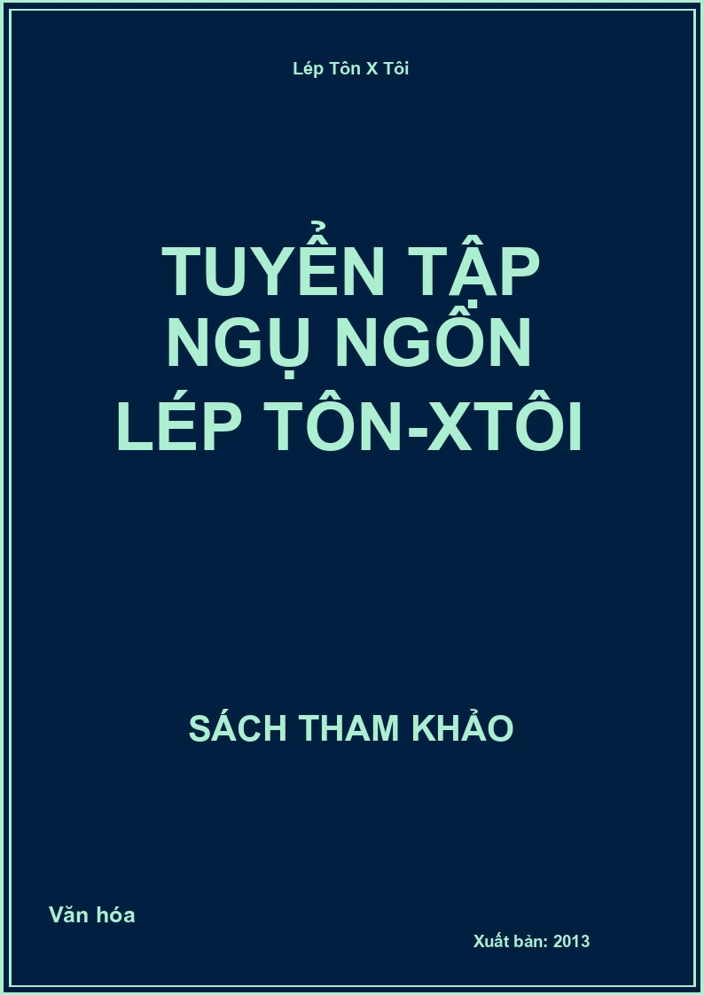 Tuyển tập ngụ ngôn Lép Tôn-xtôi