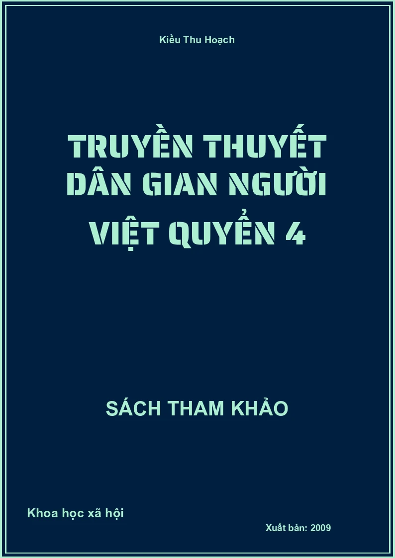 Truyền Thuyết Dân Gian Người Việt Quyển 4