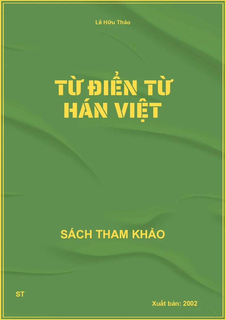 Từ Điển Từ Hán Việt