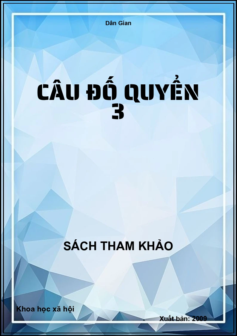 Câu Đố Quyển 3