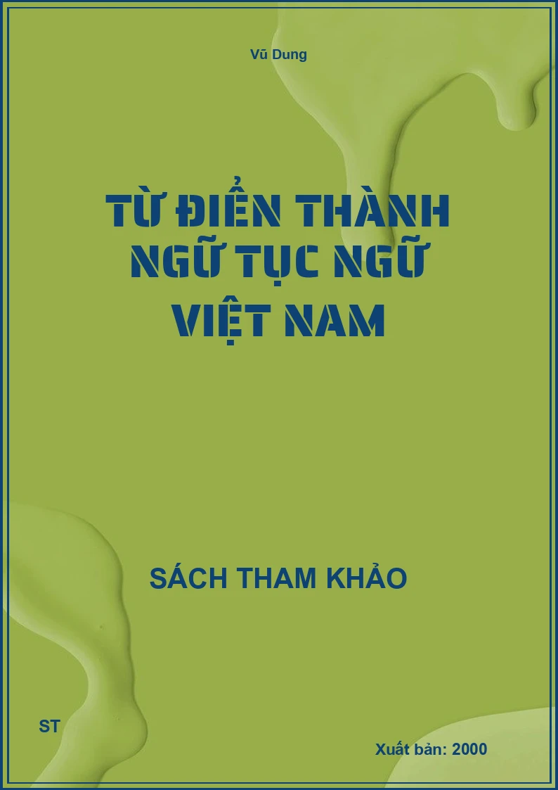 Từ Điển Thành Ngữ Tục Ngữ Việt Nam