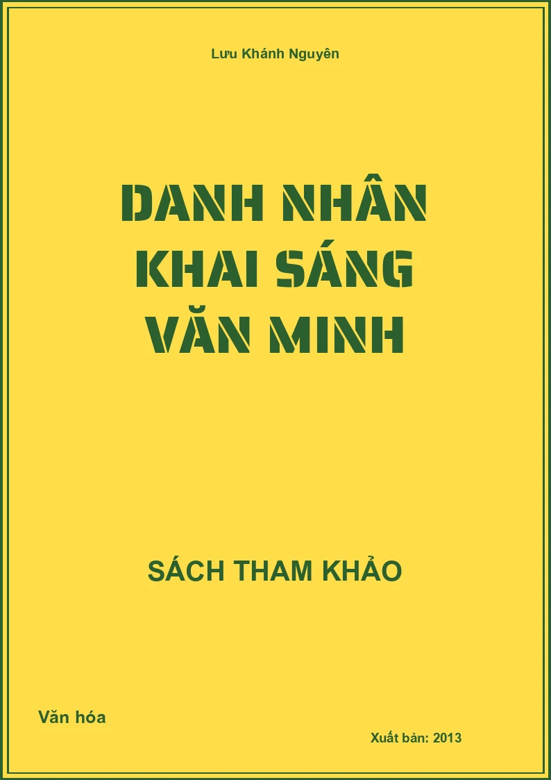 Danh Nhân Khai Sáng Văn Minh
