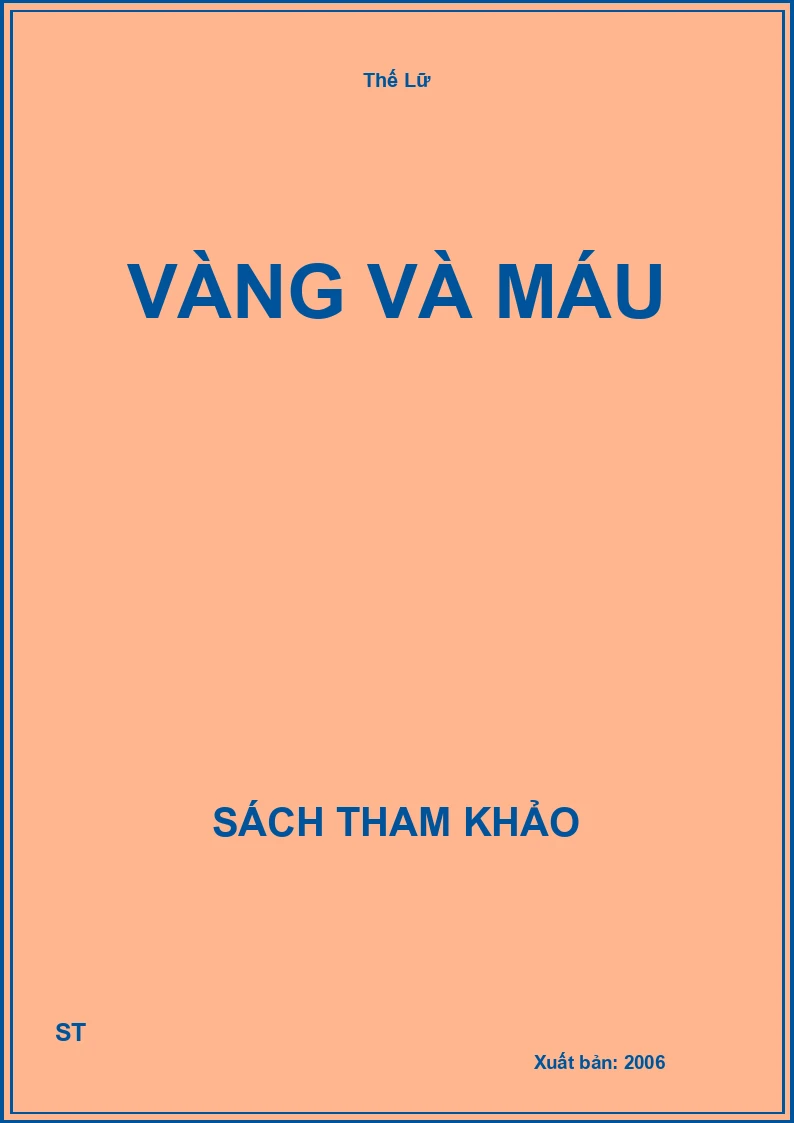 Vàng Và Máu