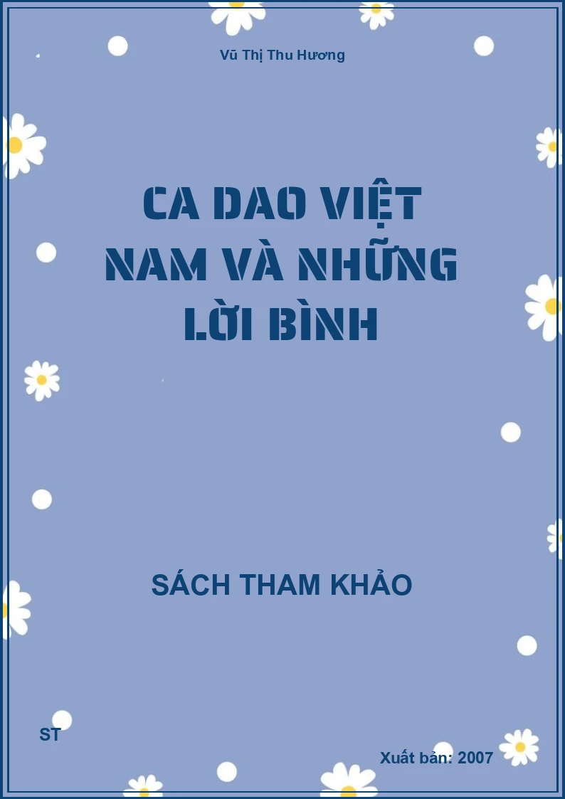 Ca Dao Việt Nam Và Những Lời Bình
