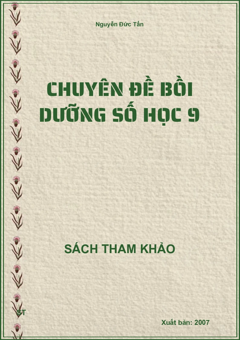 Chuyên Đề Bồi Dưỡng Số Học 9