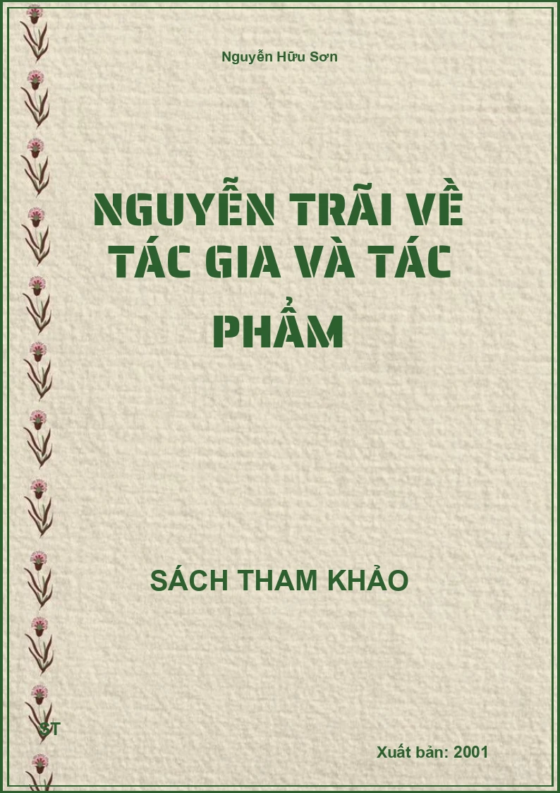 Nguyễn Trãi Về Tác Gia Và Tác Phẩm