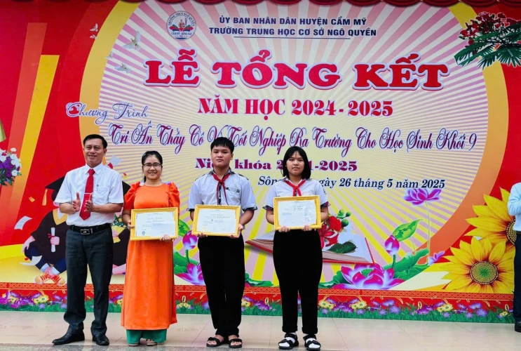 Rộn Ràng Lễ Tổng Kết Tại Trường THCS Ngô Quyền:  Trao Thưởng Học Sinh Xuất Sắc Trong Tuần Lễ Đọc Sách Trên Thư Viện Số