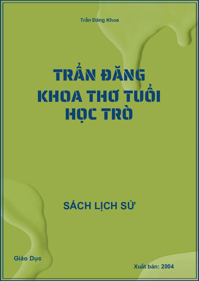 Trẩn Đăng Khoa thơ tuổi học trò