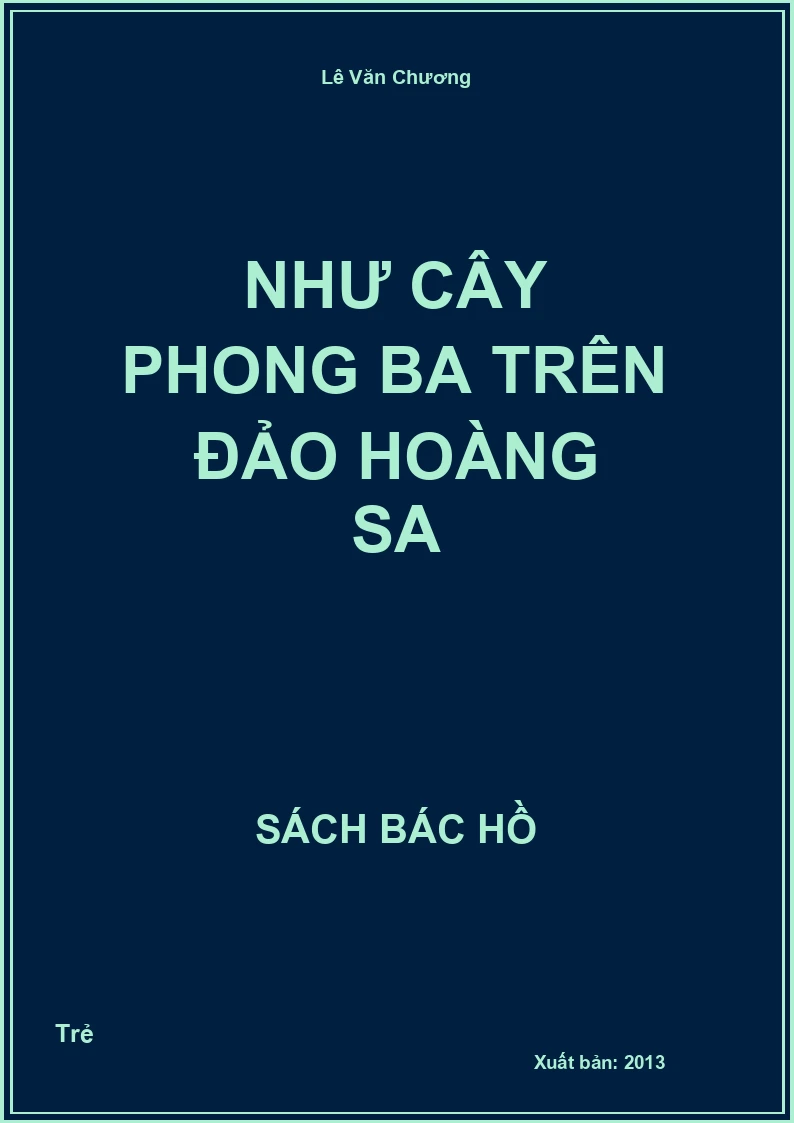 Như cây phong ba trên đảo Hoàng Sa