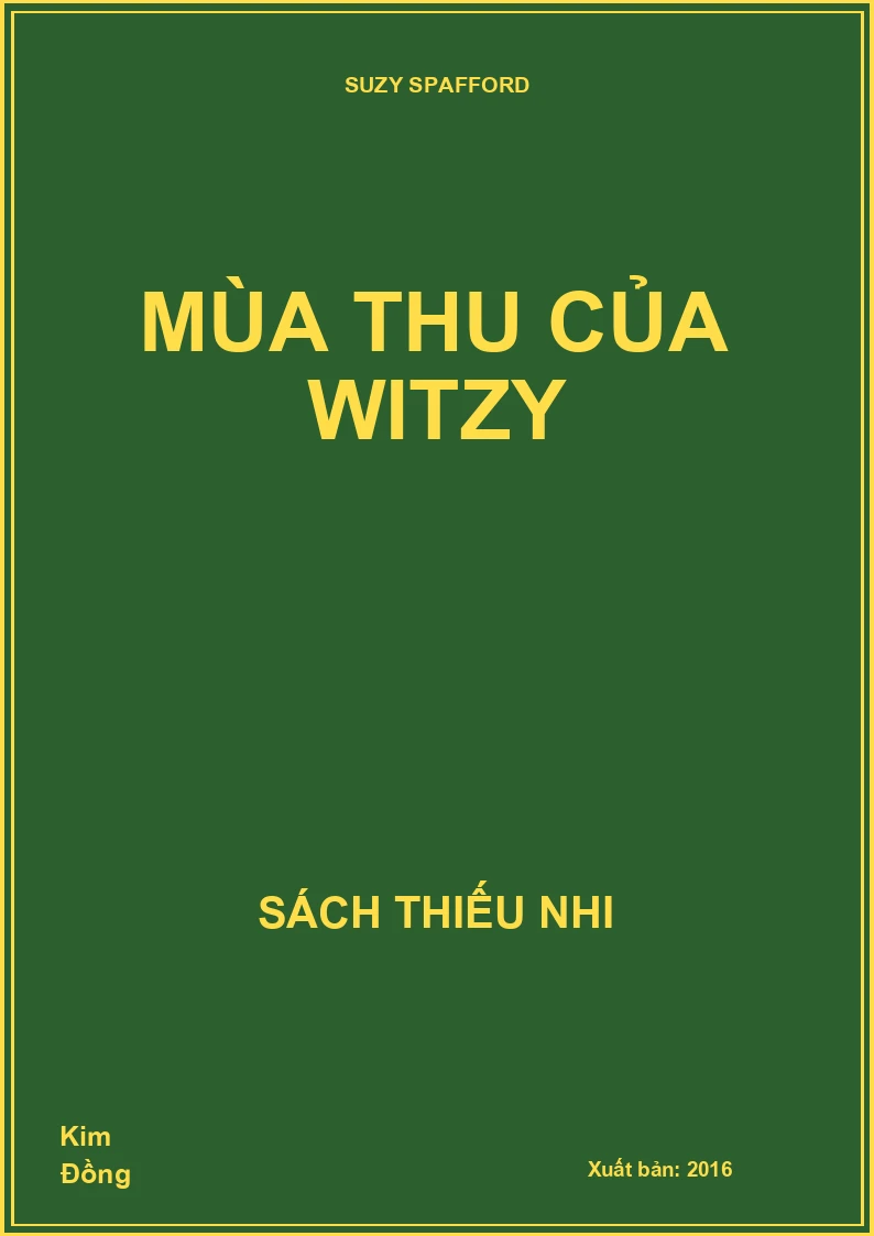 Mùa thu của Witzy