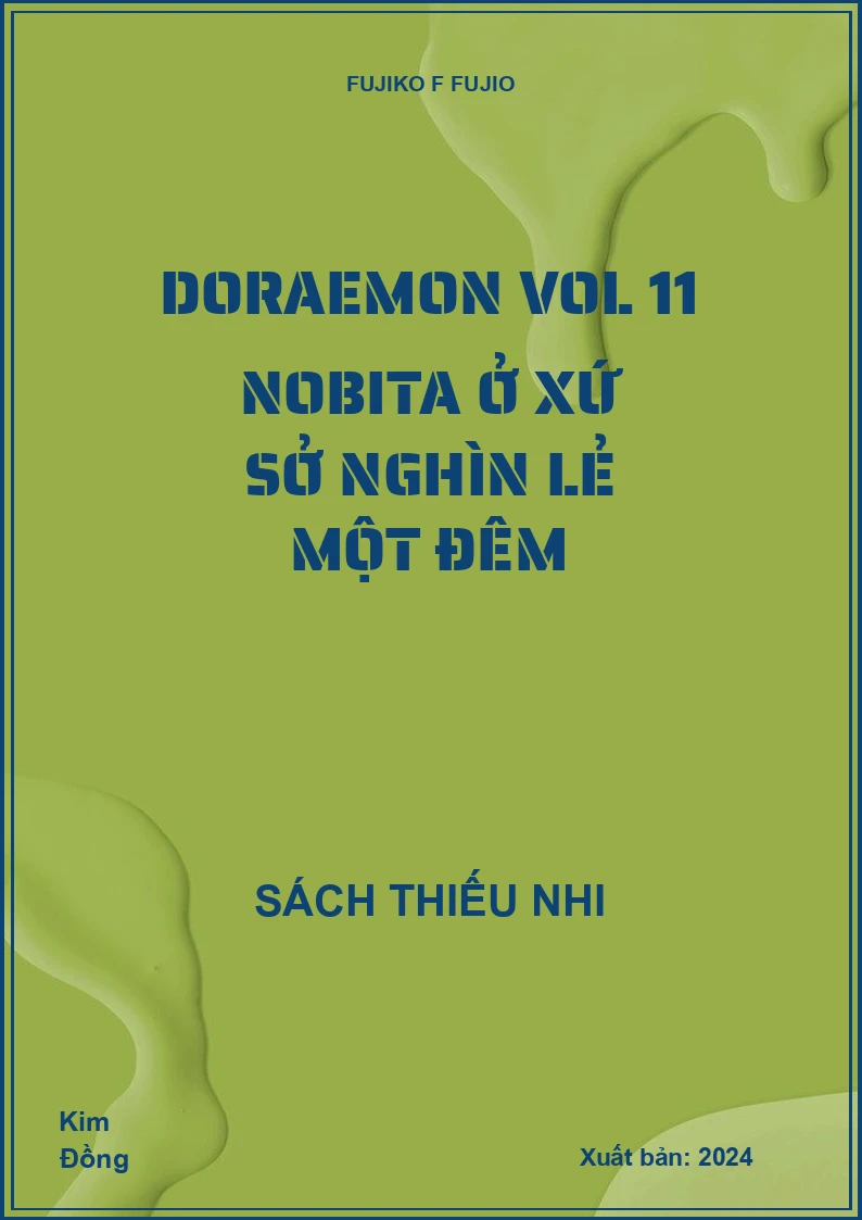 Doraemon Vol 11 Nobita ở xứ sở nghìn lẻ một đêm