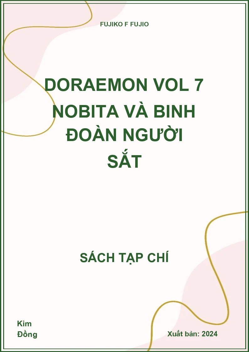 Doraemon Vol 7 Nobita và binh đoàn người sắt