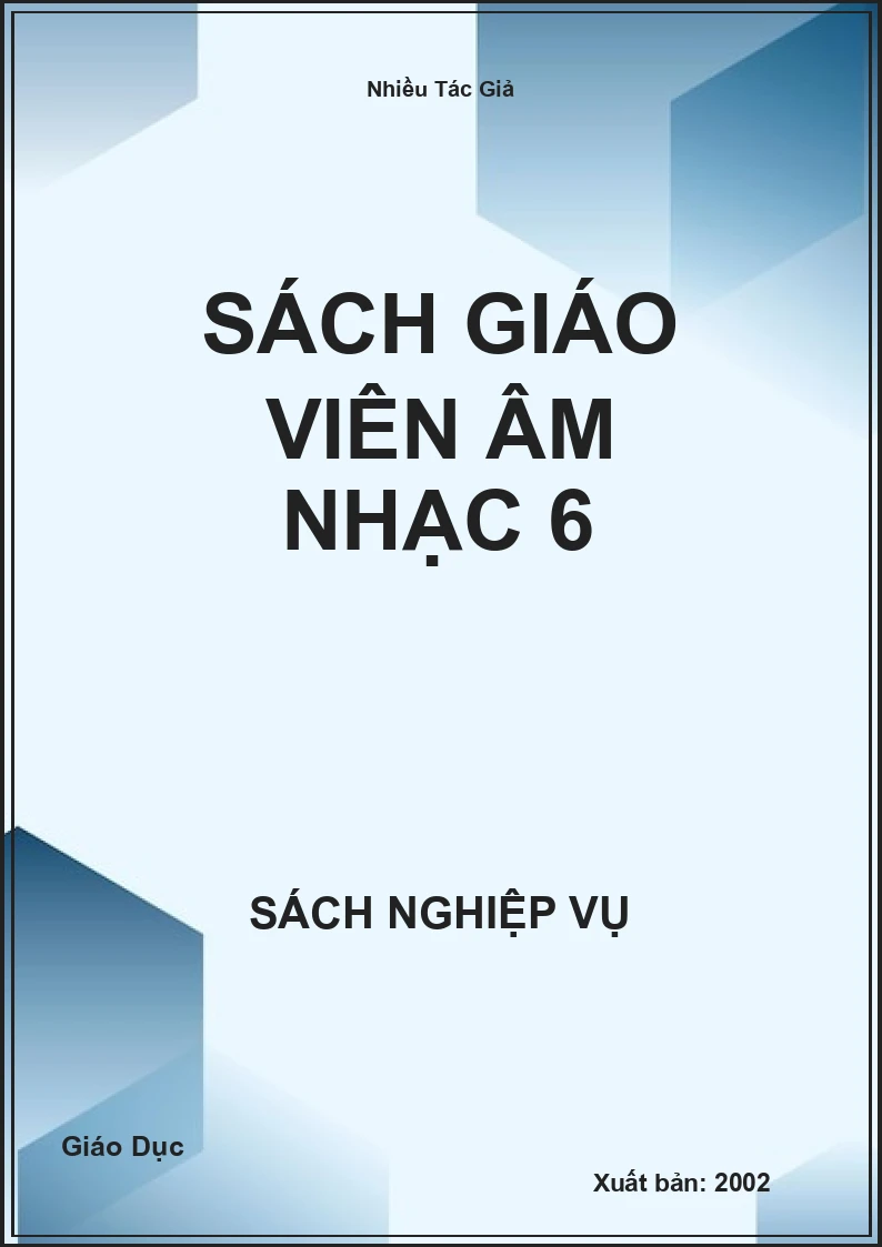 Sách Giáo Viên Âm Nhạc 6