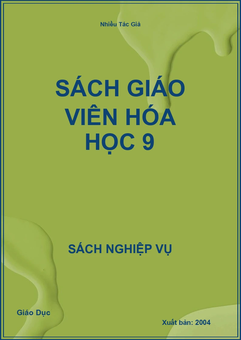 Sách Giáo Viên Hóa Học 9