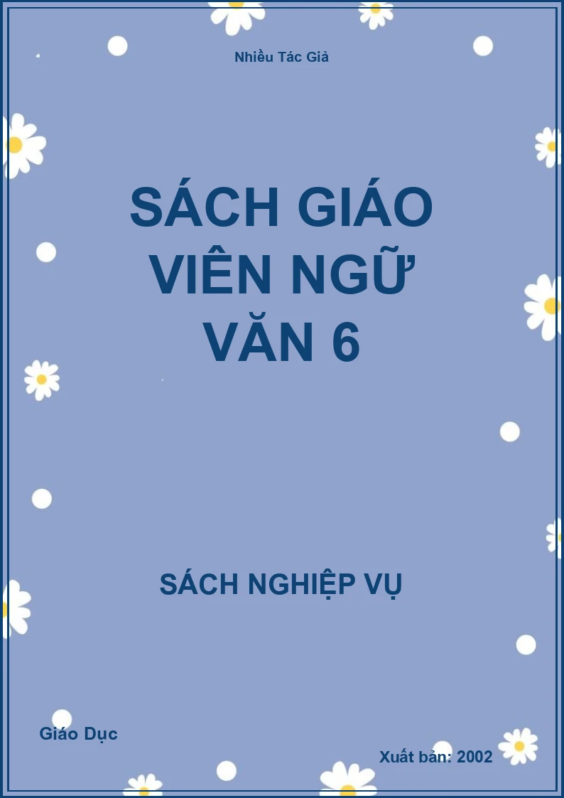 Sách Giáo Viên Ngữ Văn 6