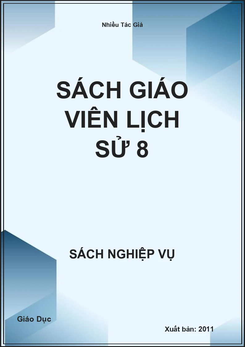 Sách Giáo Viên Lịch Sử 8