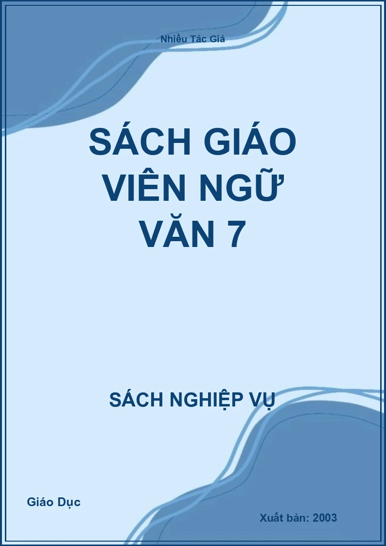 Sách Giáo Viên Ngữ Văn 7