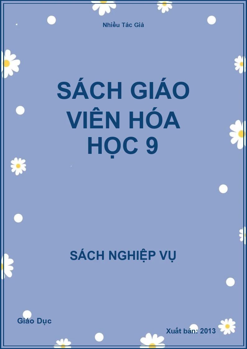 Sách Giáo Viên Hóa Học 9