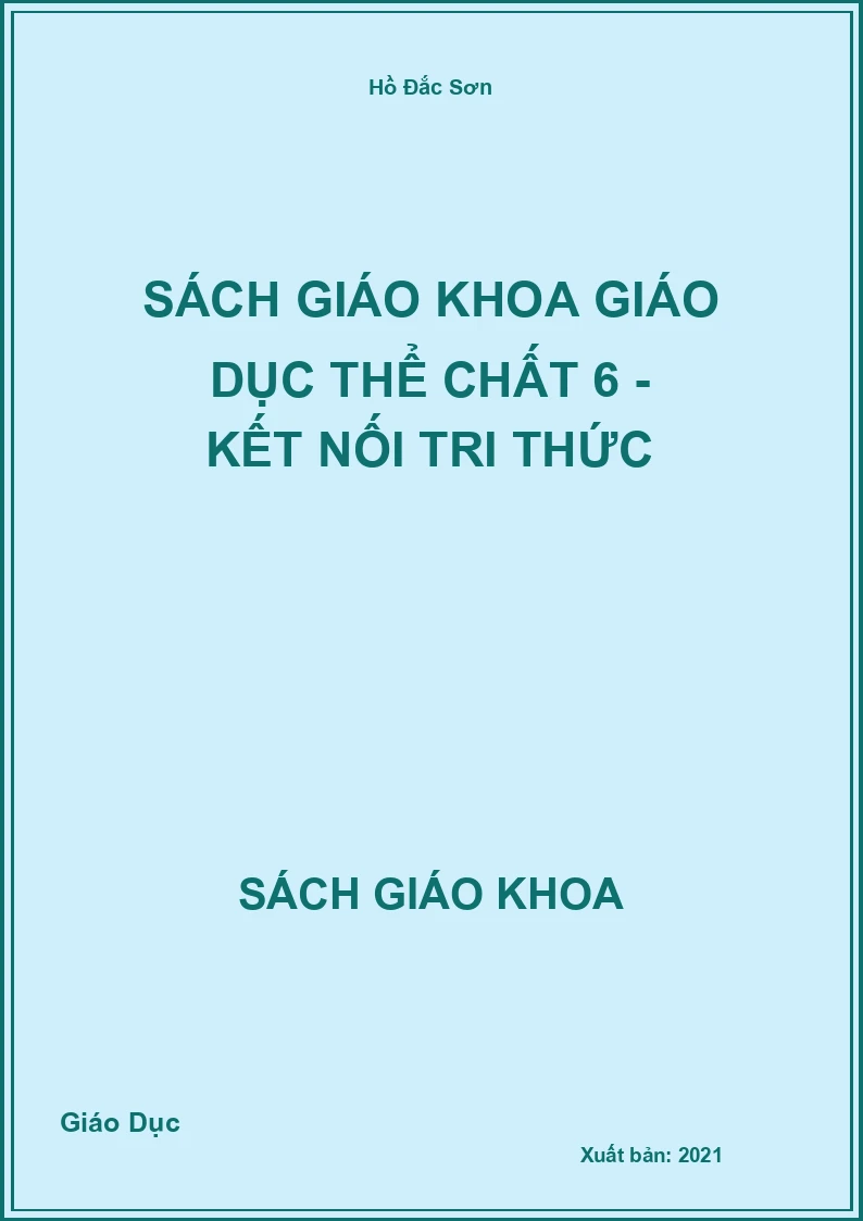 Sách Giáo Khoa Giáo Dục Thể Chất 6 - Kết Nối Tri Thức