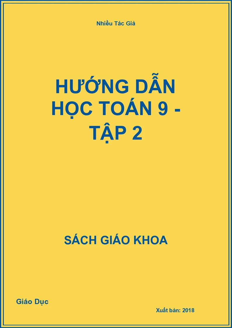 Hướng Dẫn Học Toán 9 - Tập 2