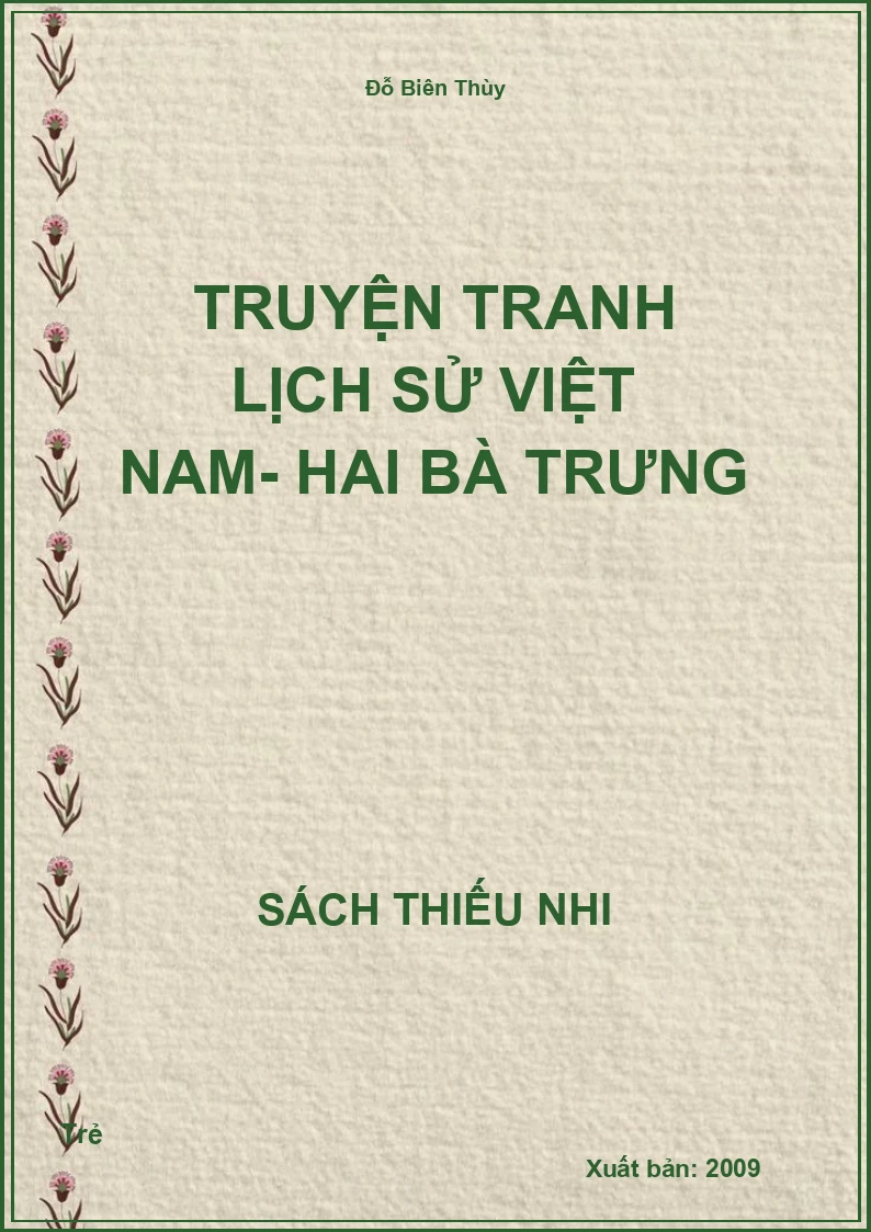 Truyện tranh Lịch Sử Việt Nam- Hai Bà Trưng