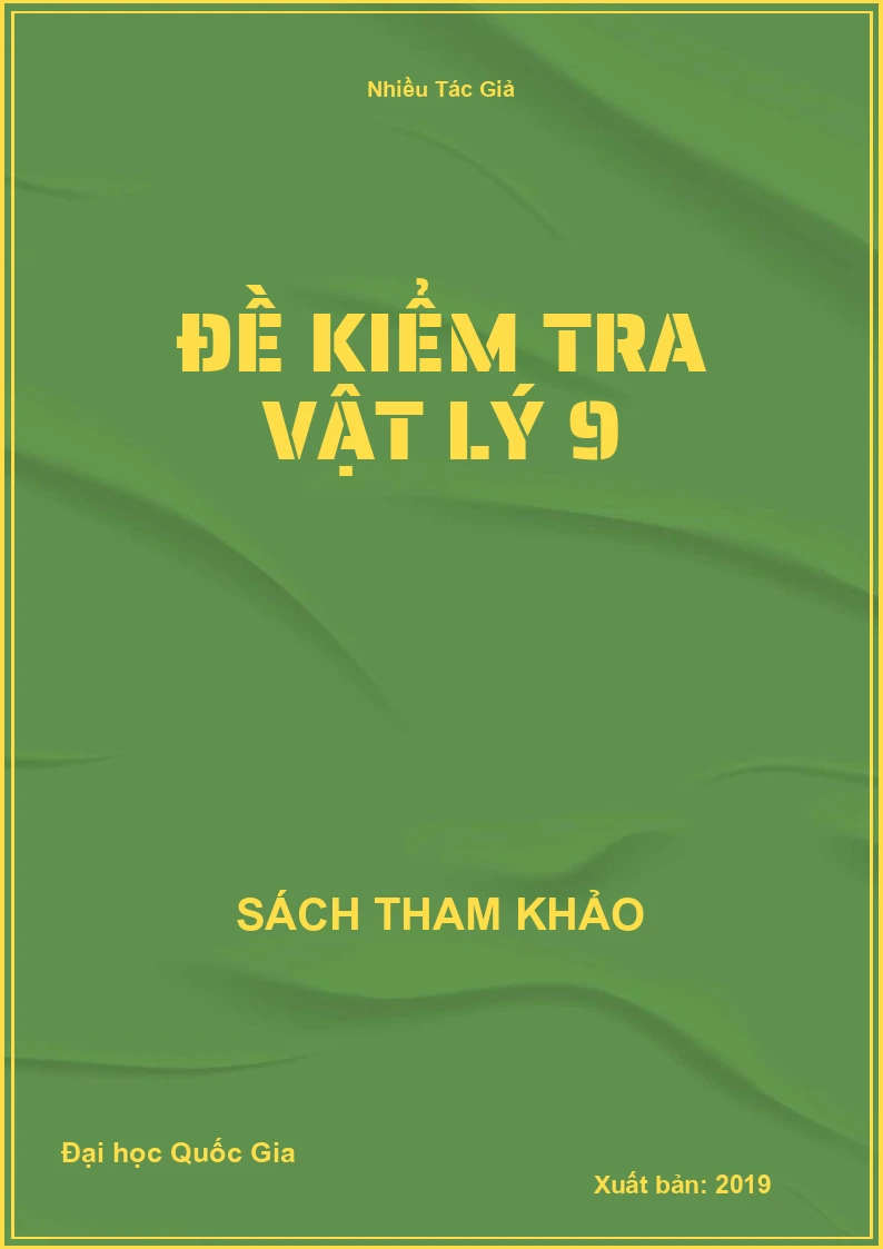 Đề kiểm tra Vật Lý 9