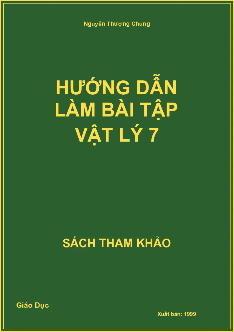 Hướng dẫn làm bài tập Vật Lý 7