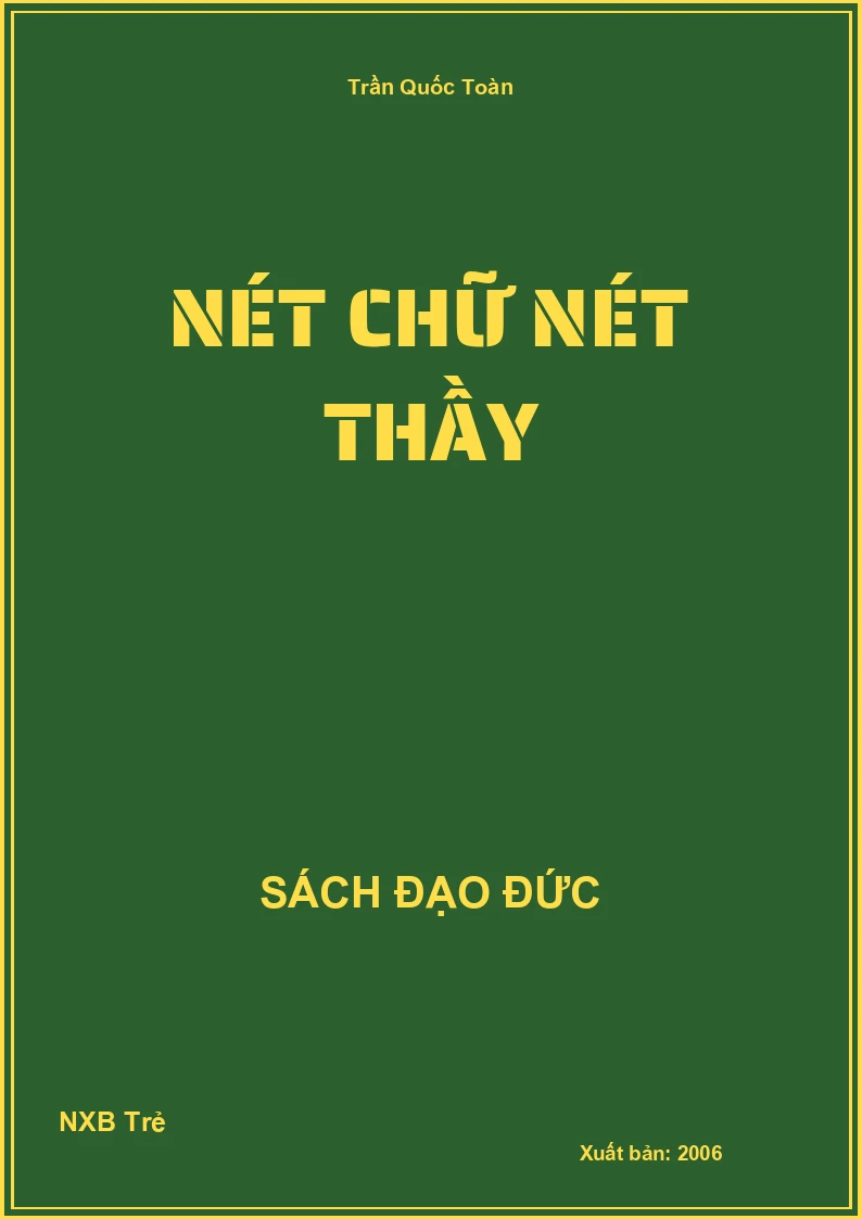 Nét chữ nét thầy