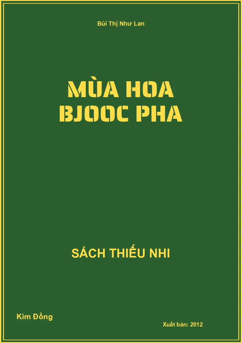 Mùa hoa bjooc pha