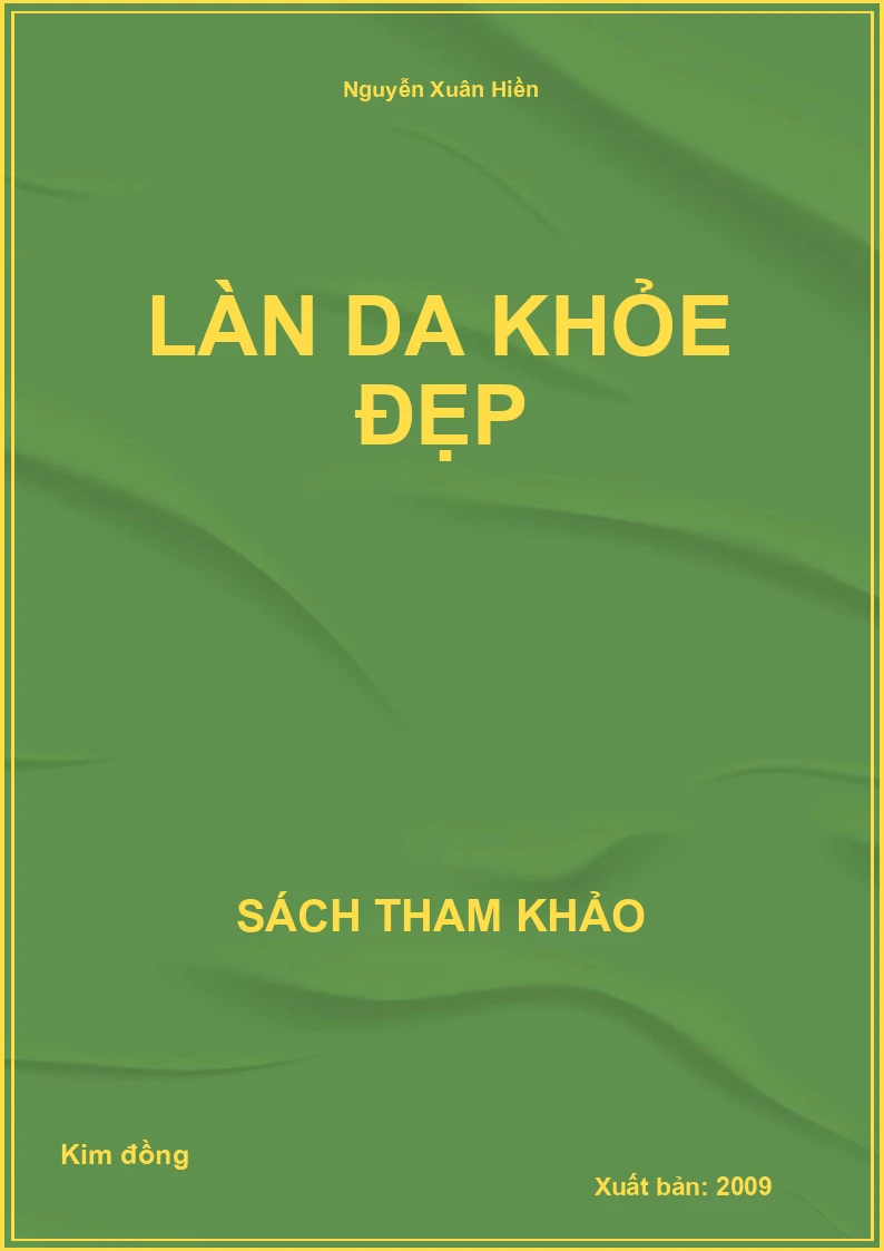 Làn da khỏe đẹp