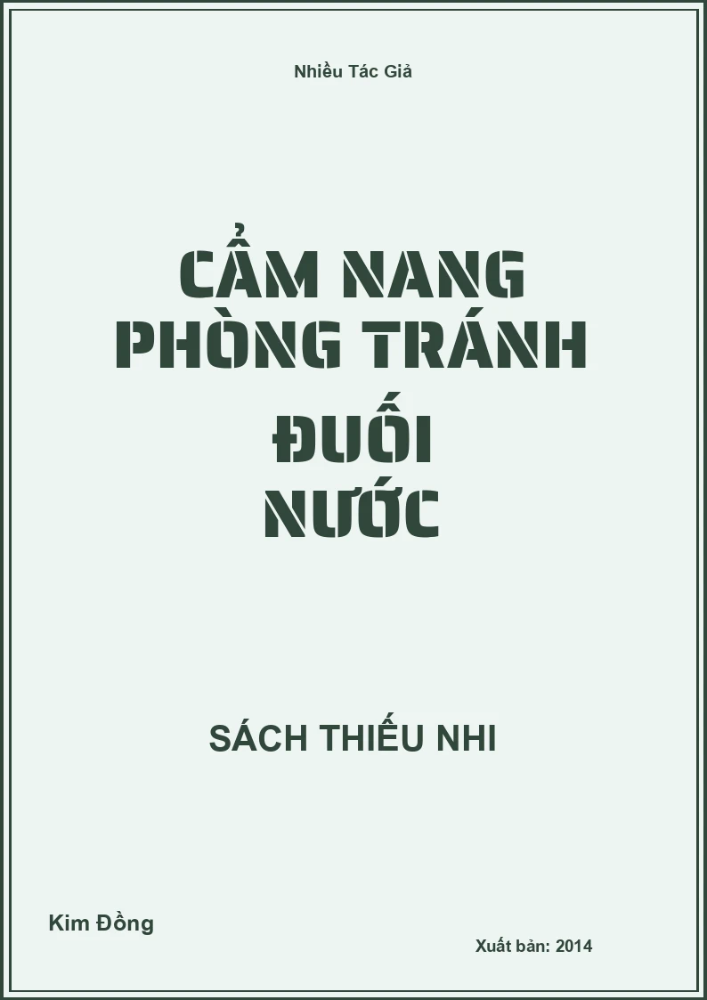 Cẩm nang phòng tránh đuối nước