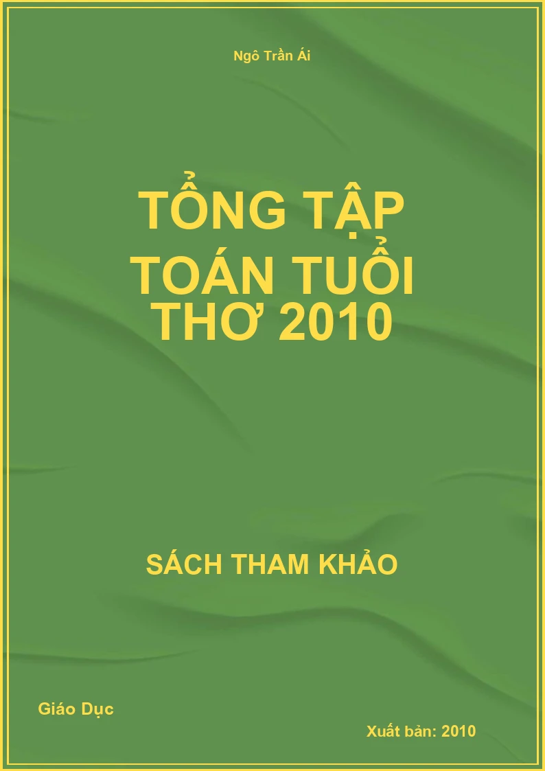 Tổng tập Toán tuổi thơ 2010