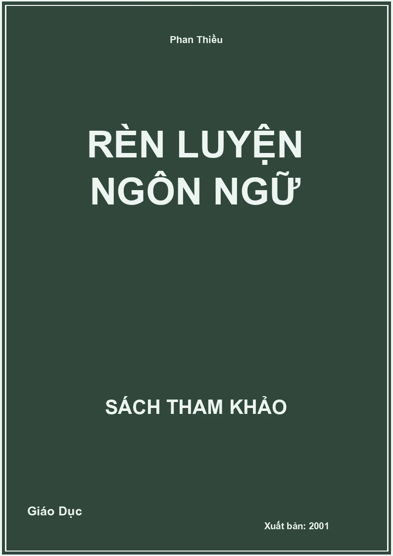 Rèn luyện ngôn ngữ