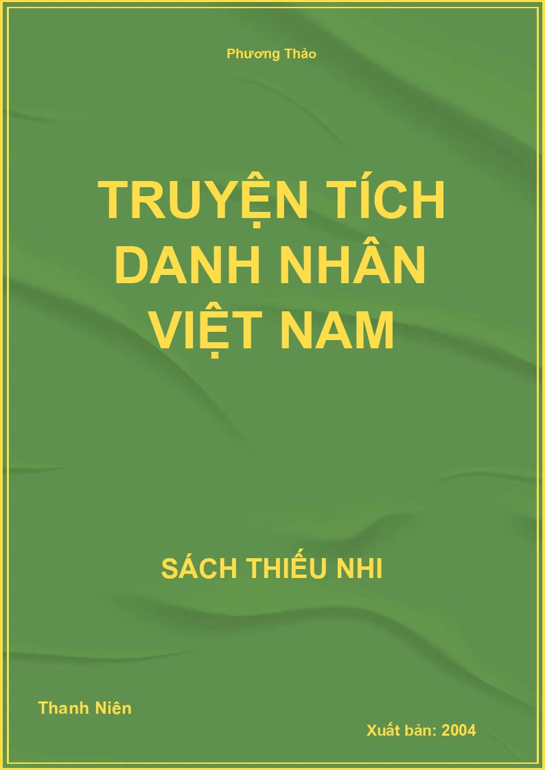 Truyện tích danh nhân Việt Nam