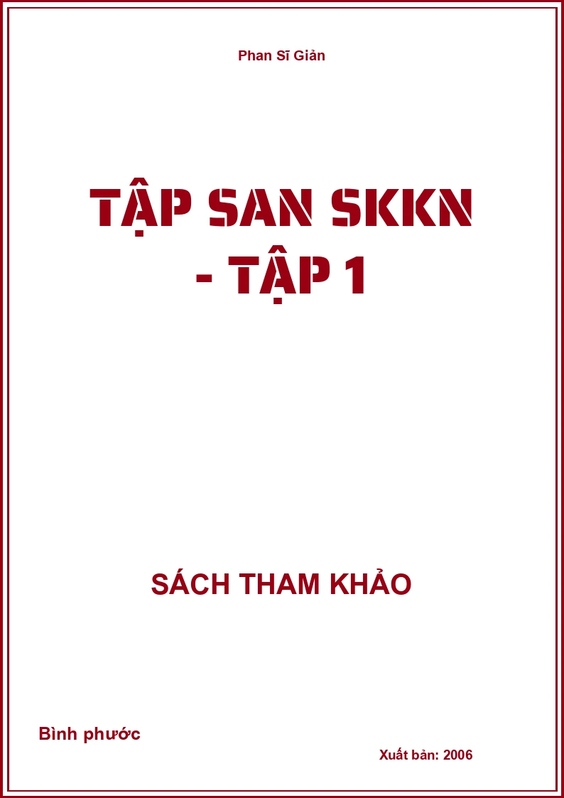 Tập san SKKN - Tập 1