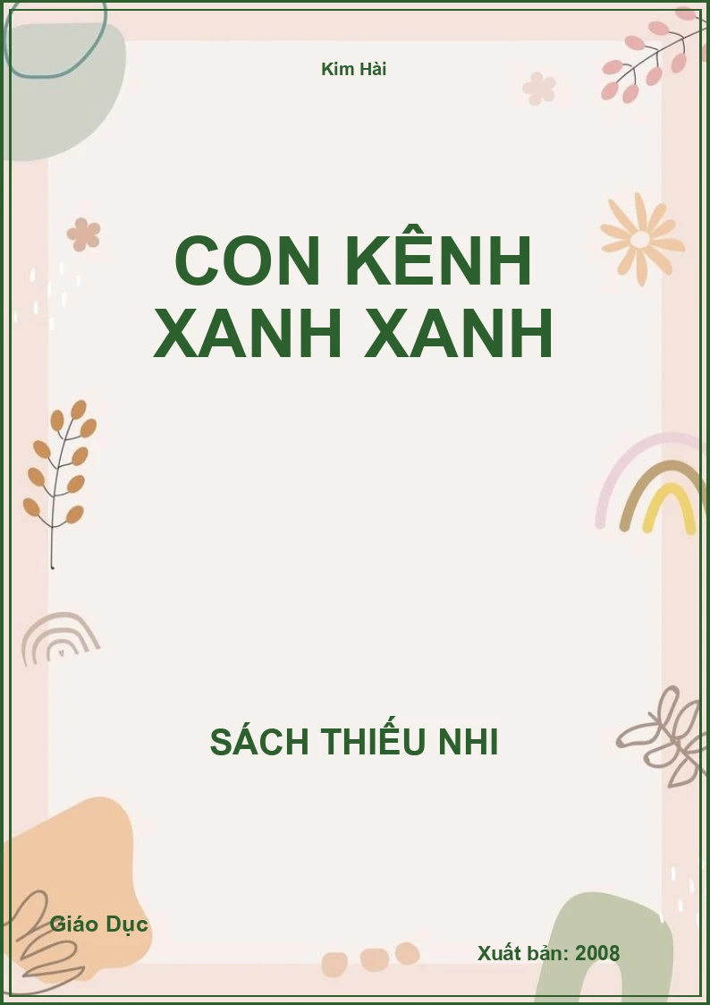 Con kênh xanh xanh