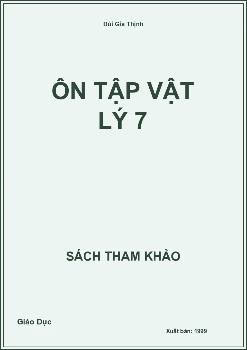 Ôn tập Vật Lý 7