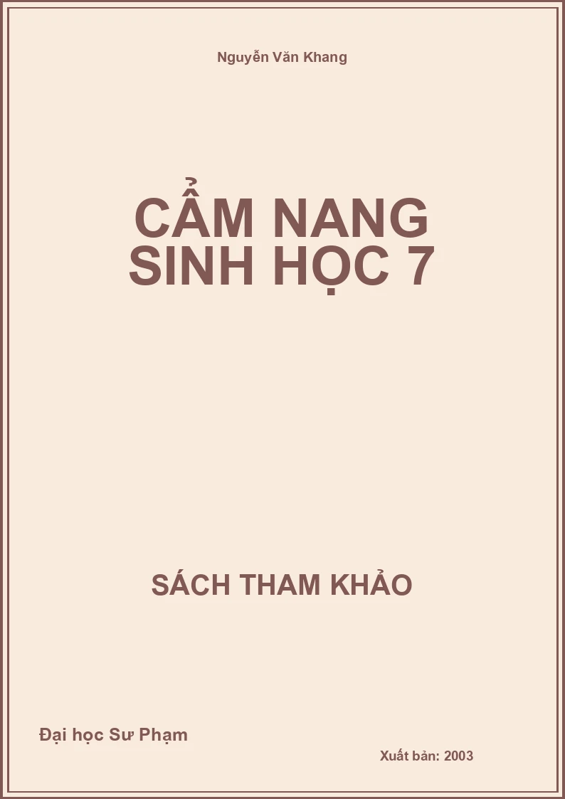 Cẩm nang Sinh học 7