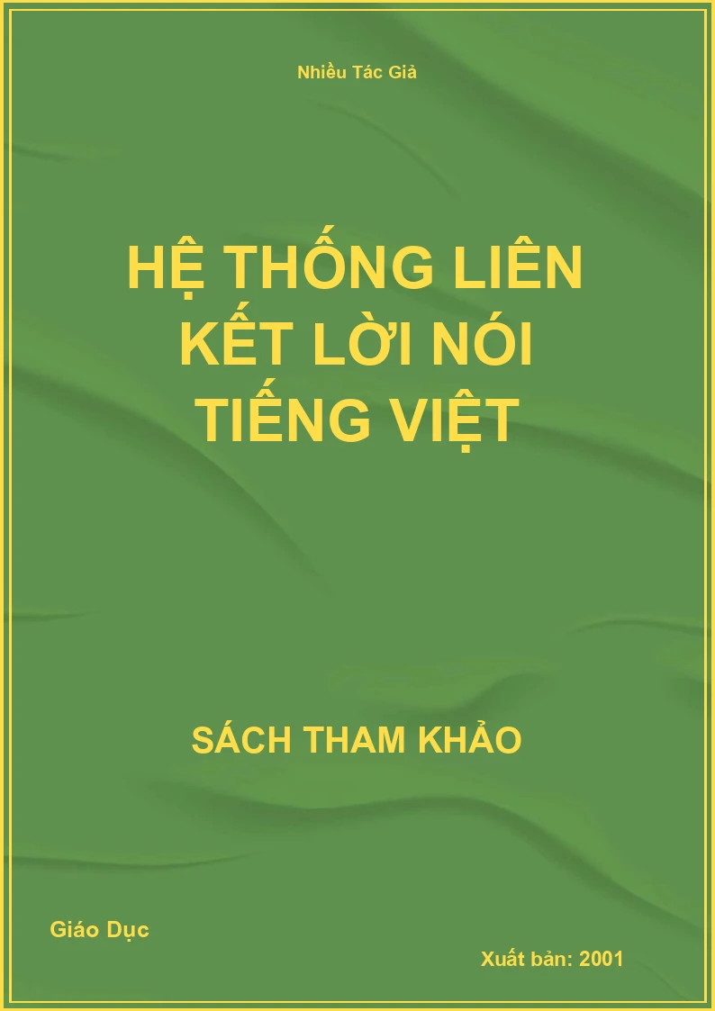 Hệ thống liên kết lời nói tiếng việt