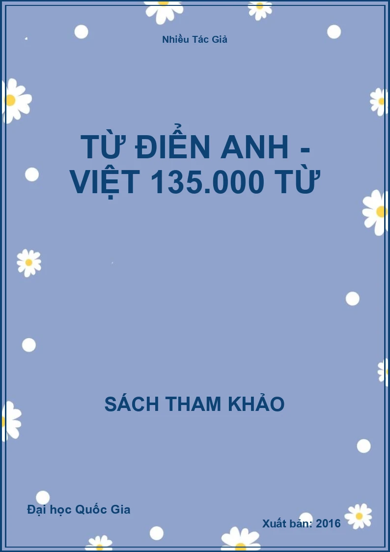 Từ điển Anh – Việt 135.000 từ