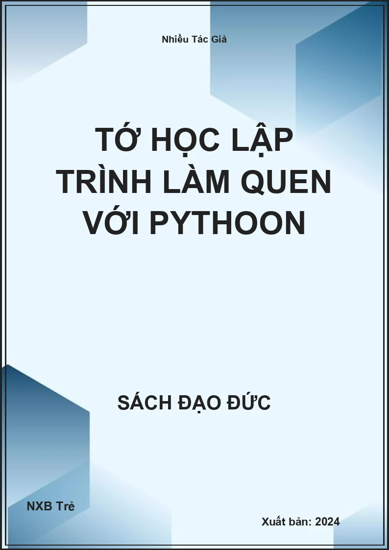 Tớ học lập trình làm quen với pythoon