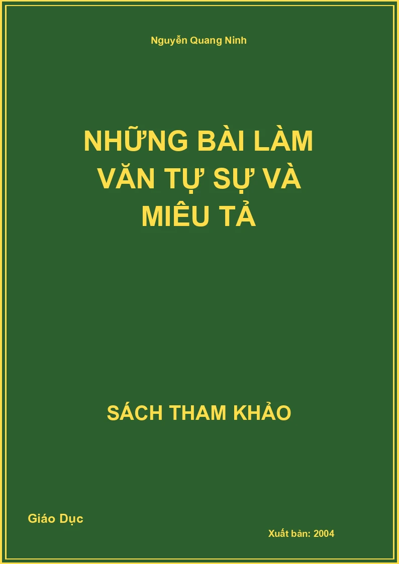 Những bài làm văn tự sự và miêu tả