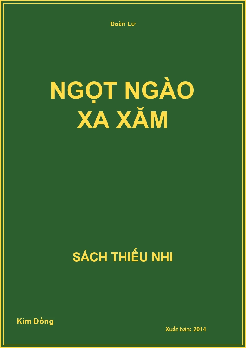 Ngọt ngào xa xăm