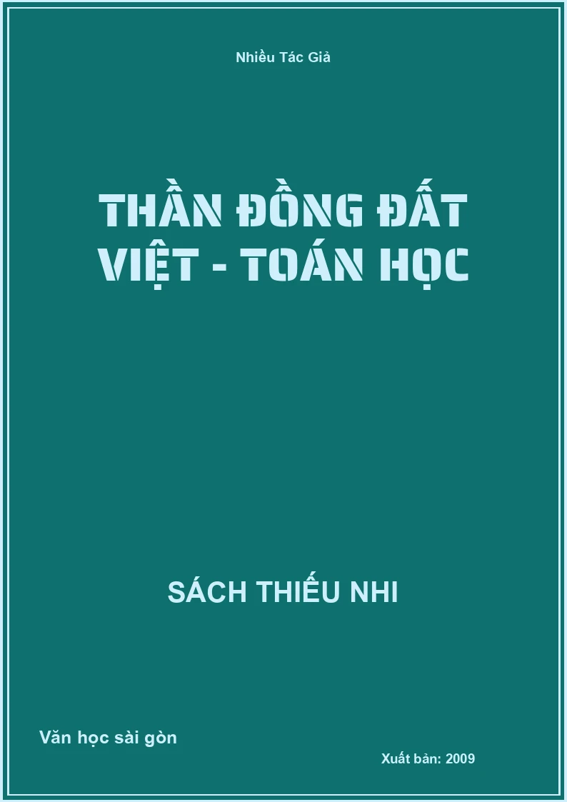 Thần đồng đất Việt - toán học