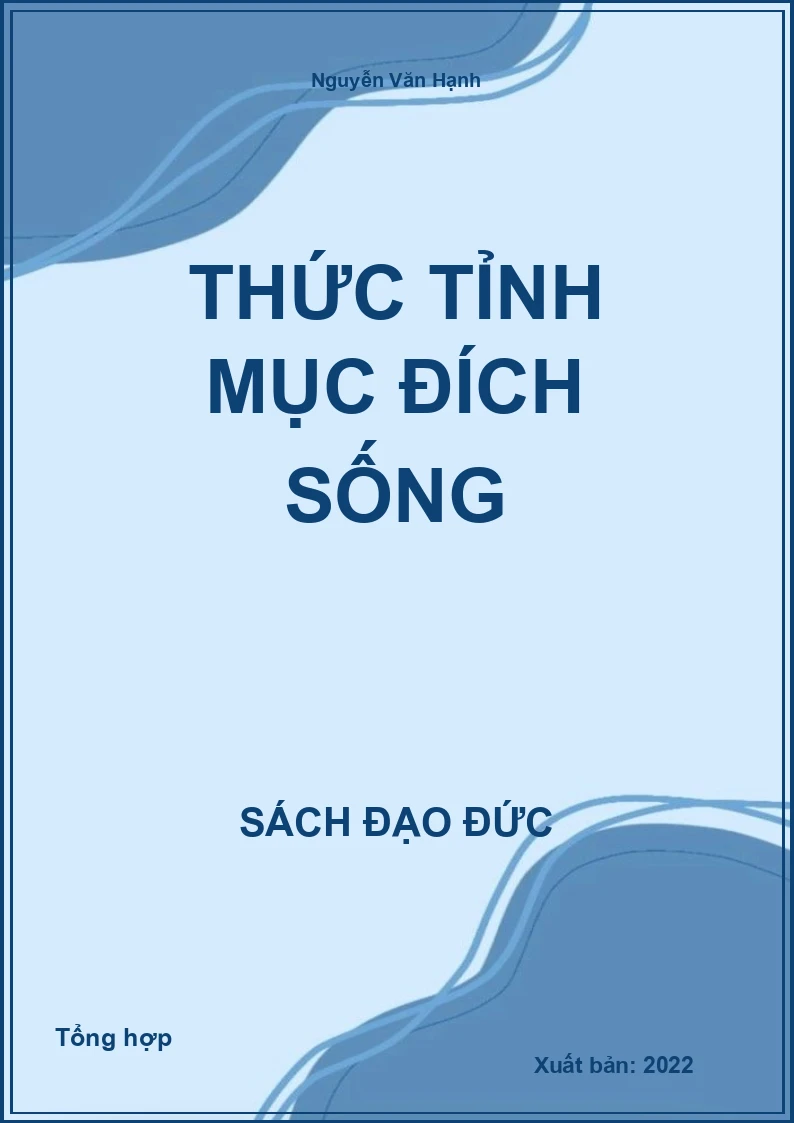 Thức tỉnh mục đích sống